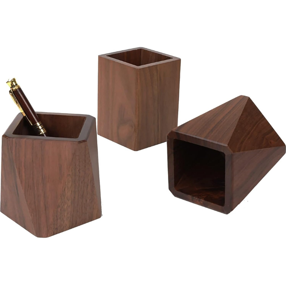 Black walnut pen holder/stationery organizer - Image 2