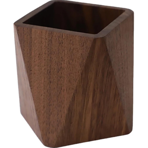 Black walnut pen holder/stationery organizer