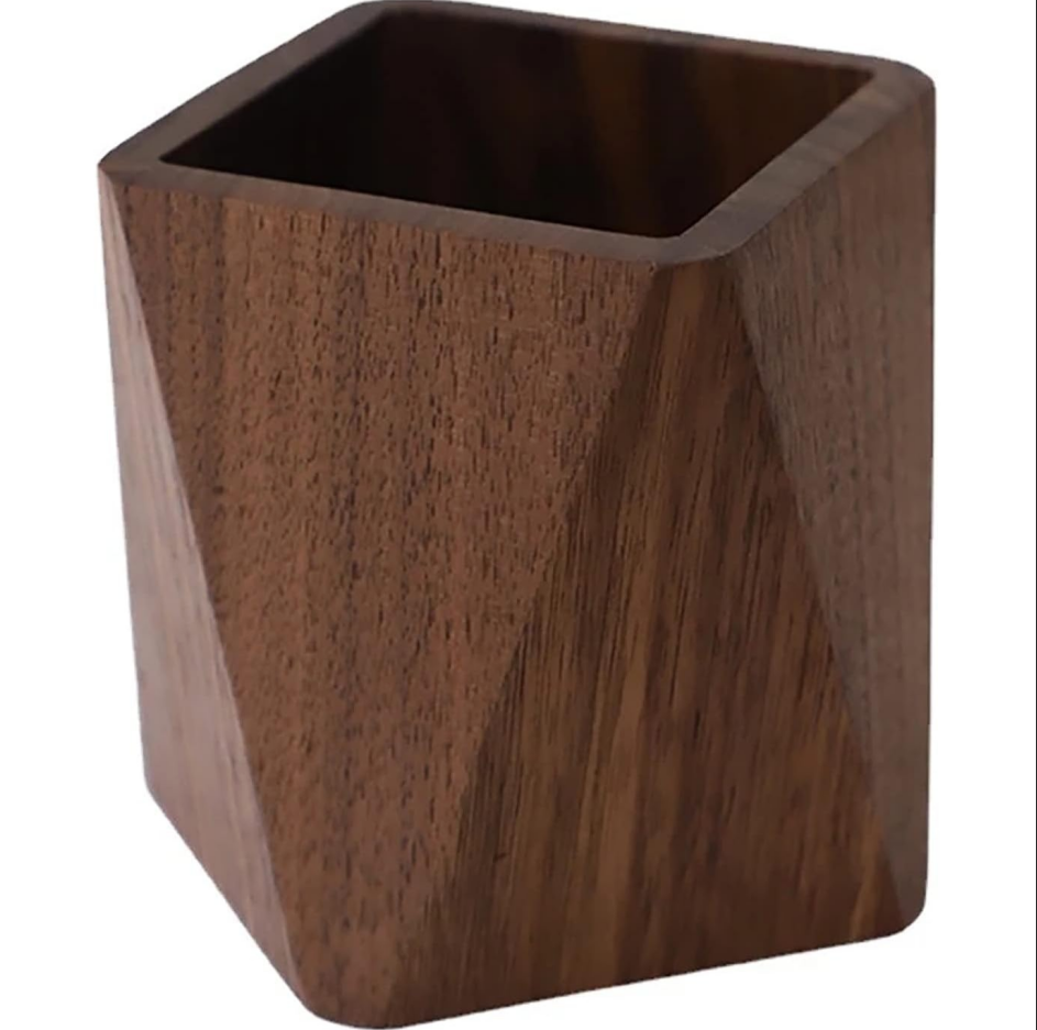 Black walnut pen holder/stationery organizer