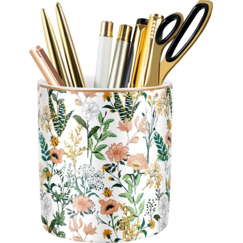 Large-capacity colorful desktop pen holder