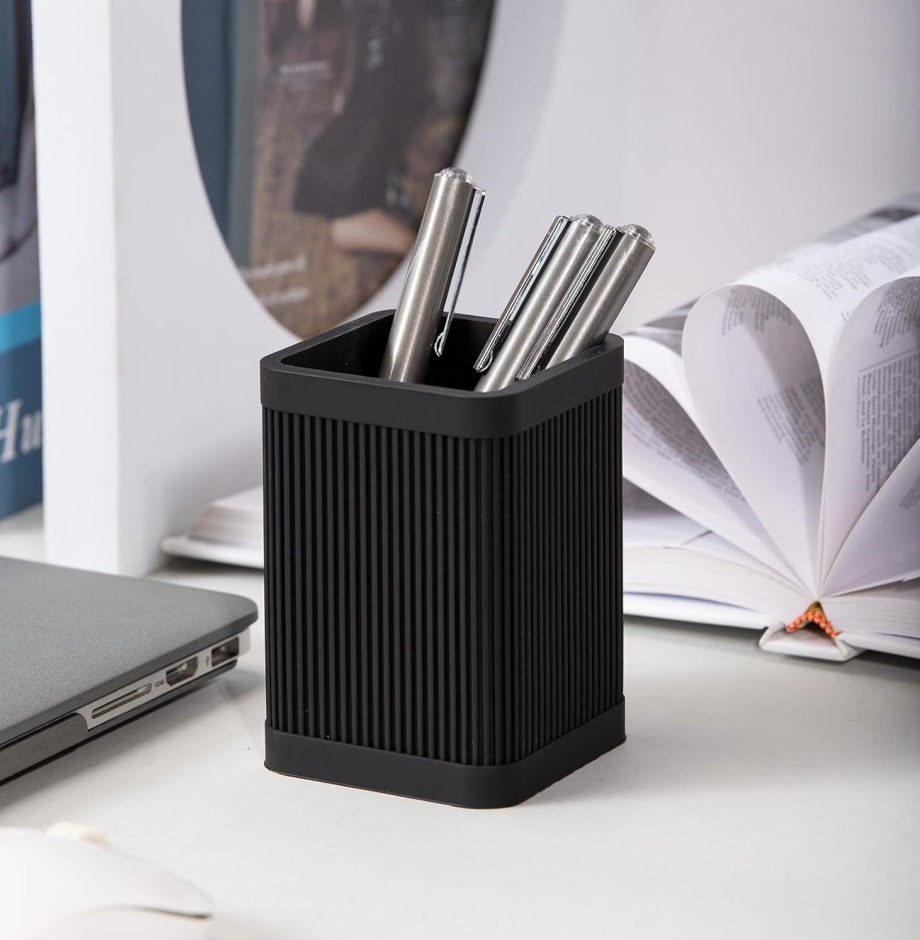 Stylish desktop pen holder