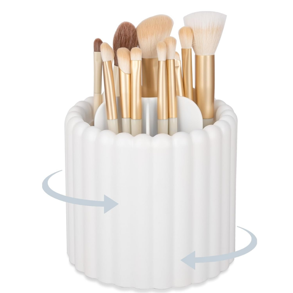 360-degree rotating makeup brush holder - Image 2