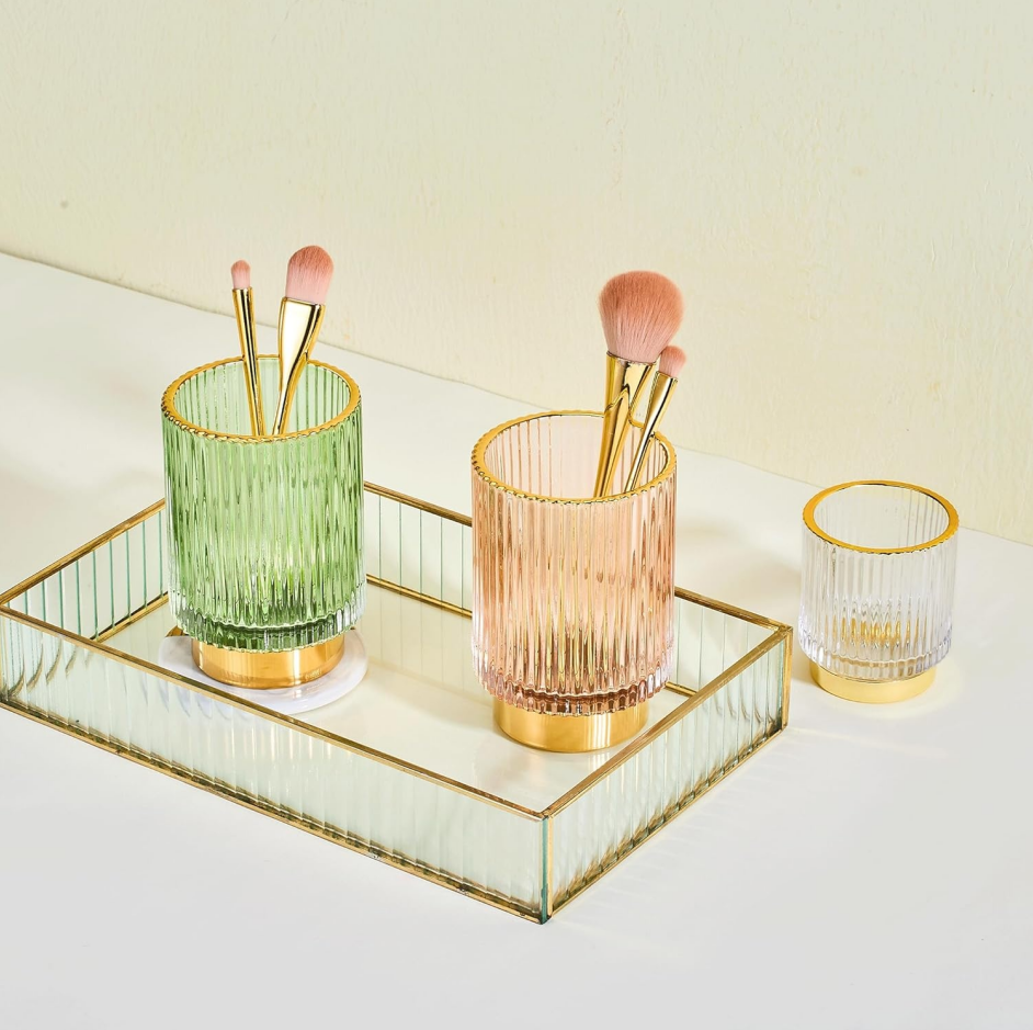 Multifunctional vintage glass storage cup