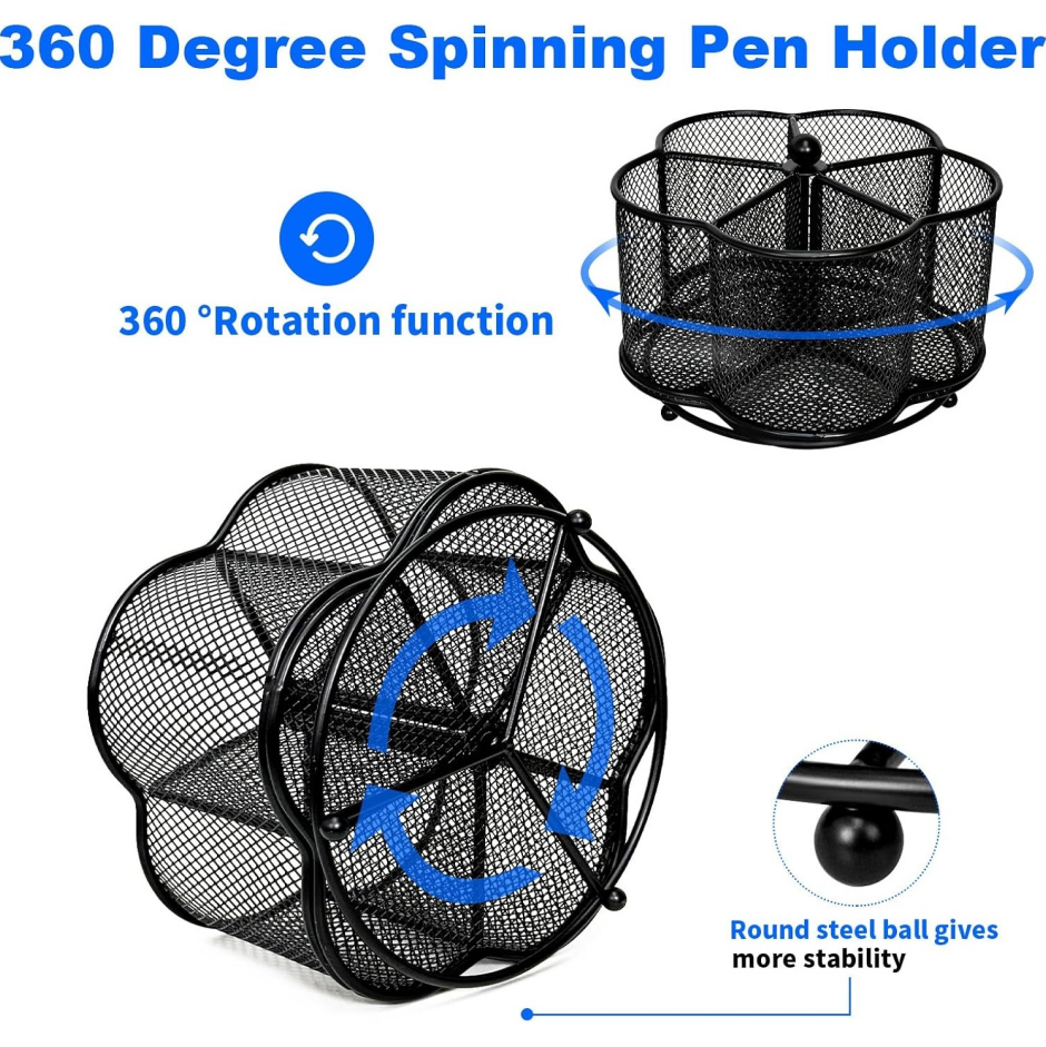 360-degree rotating desktop pen holder - Image 2