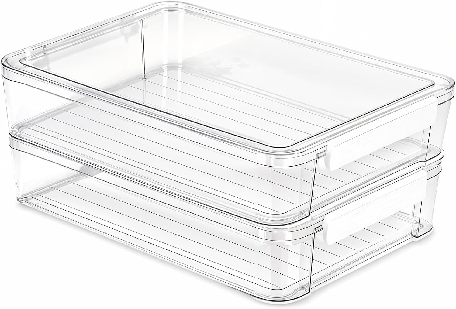 Transparent Plastic Stackable Storage Box/Document Case