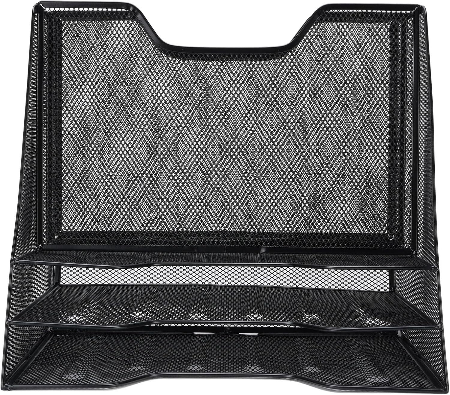 3-Tier Metal Mesh Document Tray Organizer - Image 2
