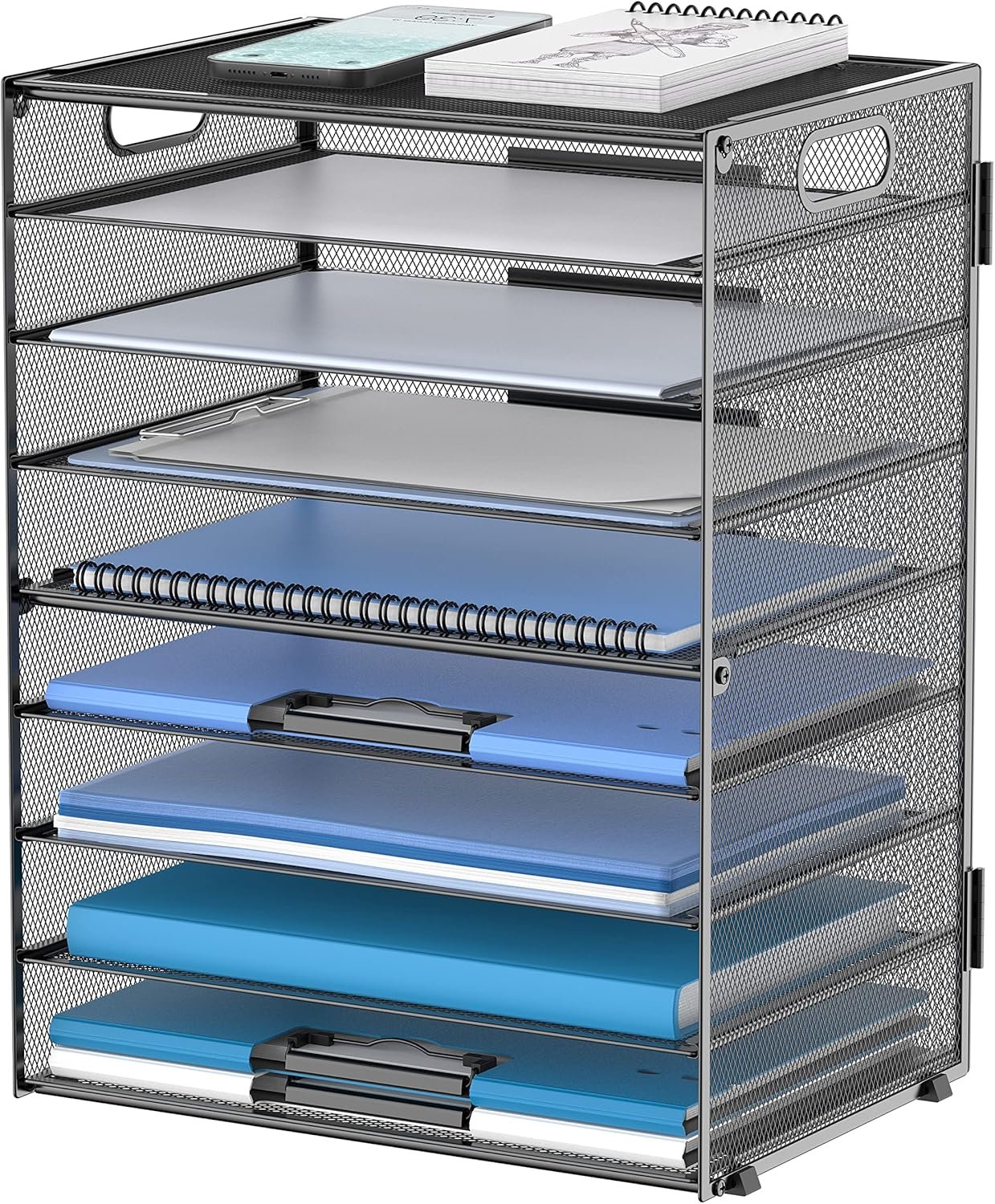 9-Tier Desktop Document Organizer Rack